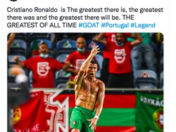 Ronaldo Ukir Rekor 111 Gol, Netizen: Luar Biasa