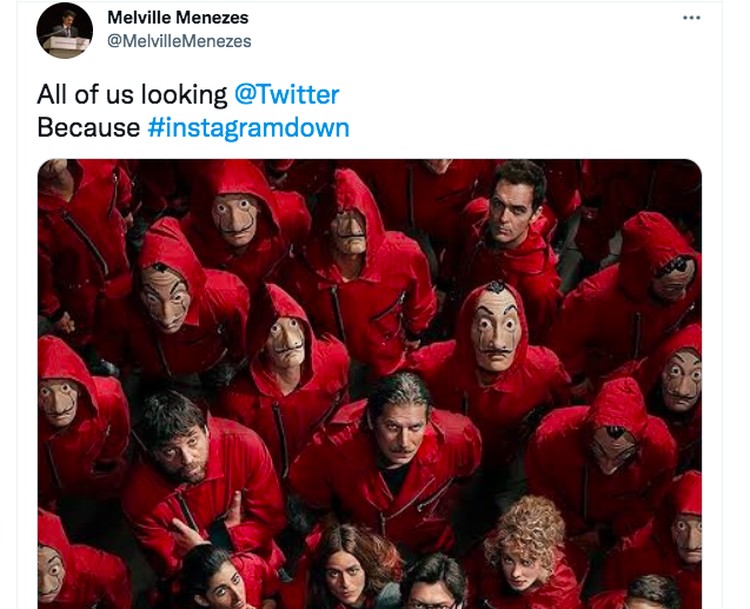 Meme Instagram down