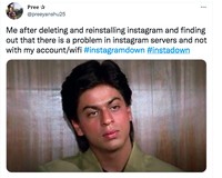 Meme Instagram down