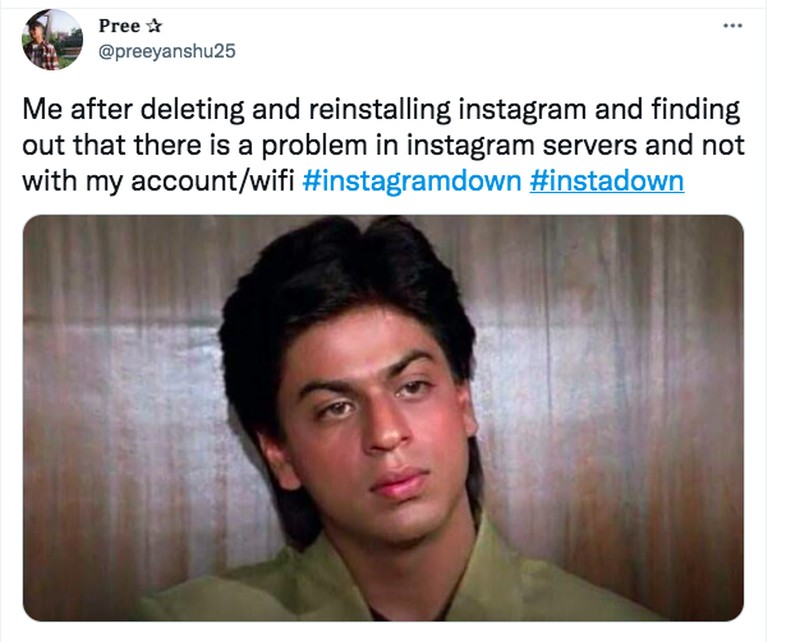 Meme Instagram down