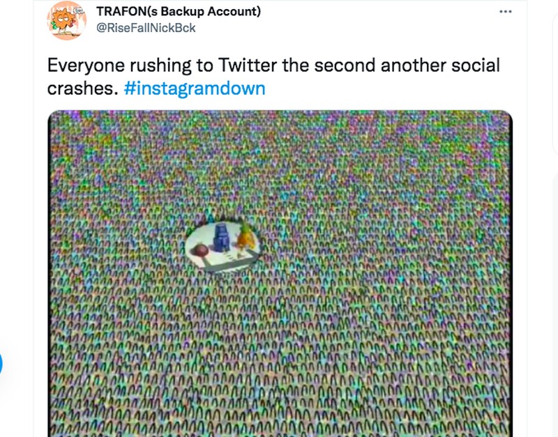 Meme Instagram down