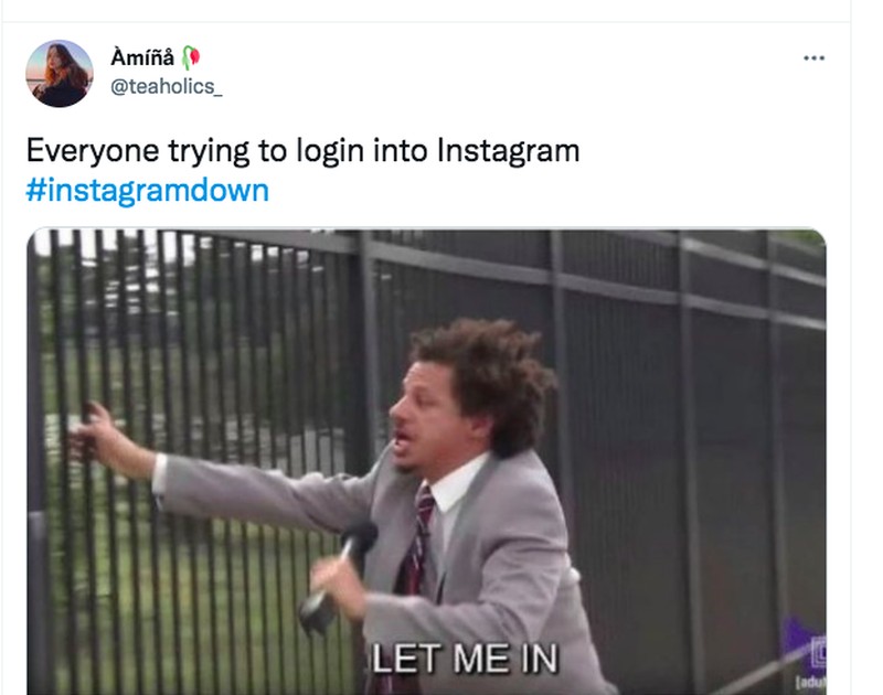 Meme Instagram down