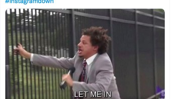 Memaksa masuk Instagram tapi tak bisa-bisa juga karena down. Foto: Twitter