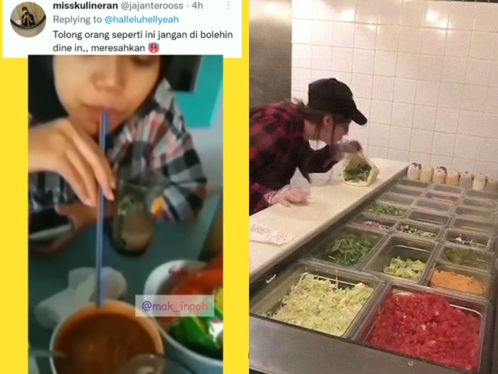Orang meludahi makanan 5 Aksi Menjijikkan Orang Meludahi Makanan, Cuanki hingga Sambal