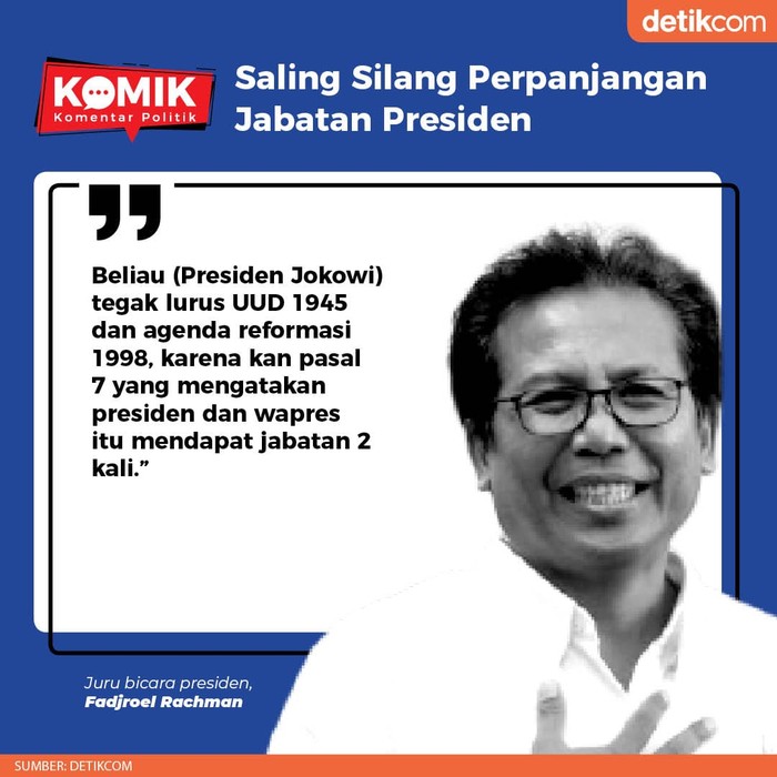 Saling Silang Perpanjangan Jabatan Presiden (Tim Infografis detikcom)
