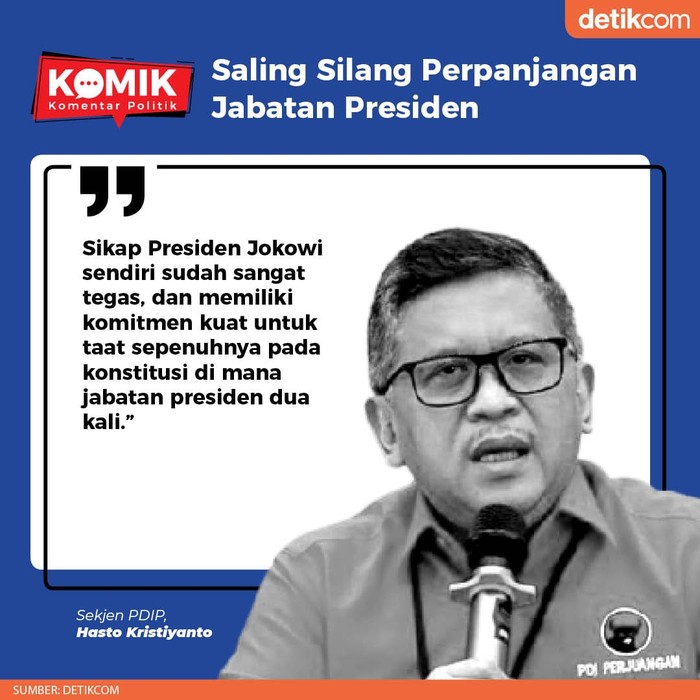 Saling Silang Perpanjangan Jabatan Presiden (Tim Infografis detikcom)