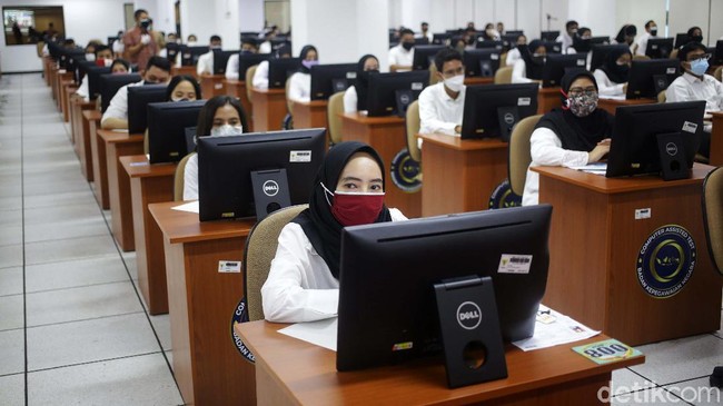 Tes SKD CPNS 2021 Dimulai, Begini Suasananya