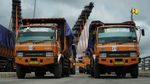 Wow! Jembatan Sei Alalak Gendong 32 Truk Jumbo