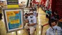 Dalam sehari kuota vaksin mencapai 1000 dosis.