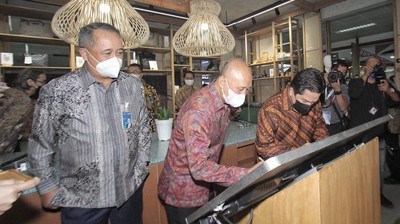 2 Menteri Tinjau Langsung BNI Xpora di Gedung Smesco Jakarta