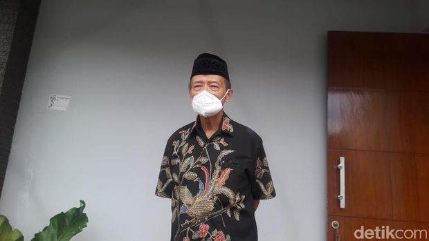 Buya Syafii Maarif di rumahnya, Sleman, Jumat (3/9/2021).