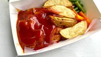 Harga per porsi chicken steaknya adalah Rp 21.000. Meski terbilang murah, tetapi bahan-bahan yang digunakan termasuk premium. Karena diberi di supermarket premium. Foto: detikcom/Riska Fitria