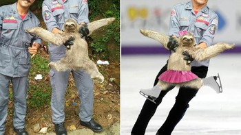 Ikutan lomba ice skating. Foto: dok Reddit via Brightside