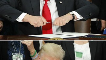 Aksi mantan presiden Trump. Foto: dok Reddit via Brightside