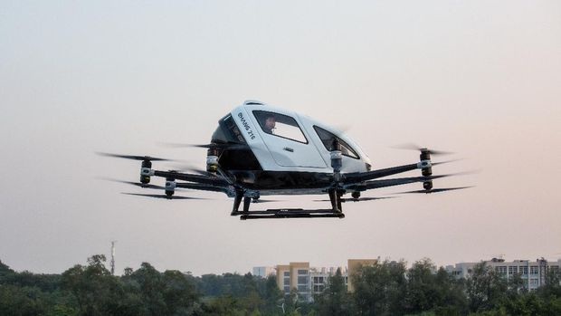 Autonomous Aerial Vehicle (AAV) EHang 216.