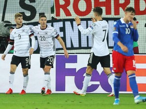 Liechtenstein Vs Jerman: Gol Werner & Sane Menangkan Die Mannschaft