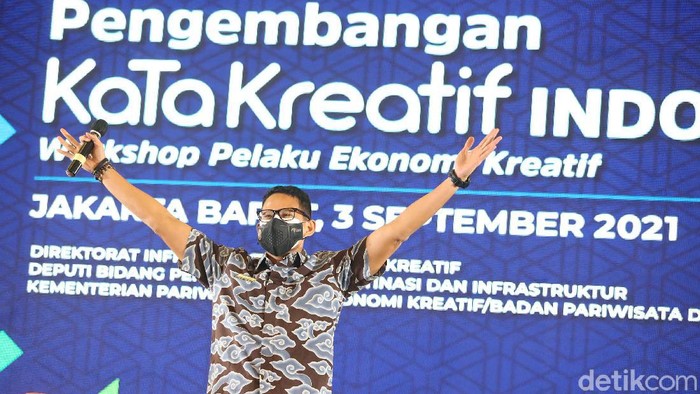 Menteri Pariwisata dan Ekonomi Kreatif Sandiaga Salahudin Unomendukung penuh pengembangan kota kreatif.