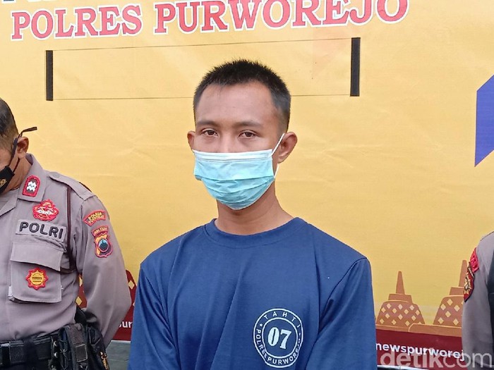 Pelaku begal payudara ditangkap di Purworejo, Jumat (3/9/2021).