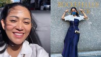 Kondisi Rachel terlihat sudah jauh membaik meski sempat tepar usai vaksin booster. Ia sudah beraktivitas bersama rekan selebriti lainnya. (Foto: SS @rachelvennya)  