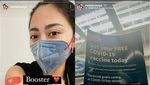 Potret Rachel Vennya Dapat Booster Vaksin COVID-19 di New York