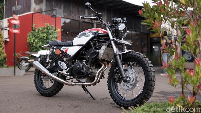 Modifikasi Yamaha MT 25 Scrambler Desainnya Klasik dan Siap Dibawa Ke Mana Aja