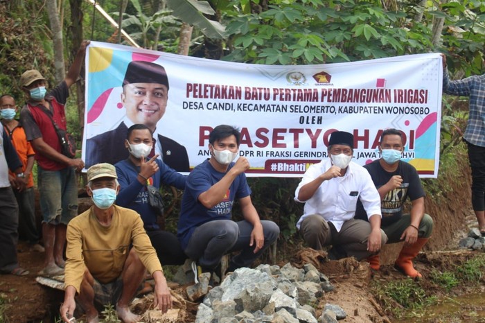 Legislator Gerindra Prasetyo Hadi Realisasikan Program Saluran Irigasi
