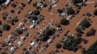 Banjir bandang menerjang wilayah New York, Amerika Serikat.
