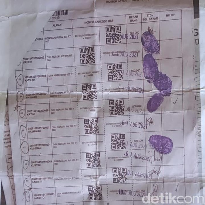 penggelapan bst di blitar