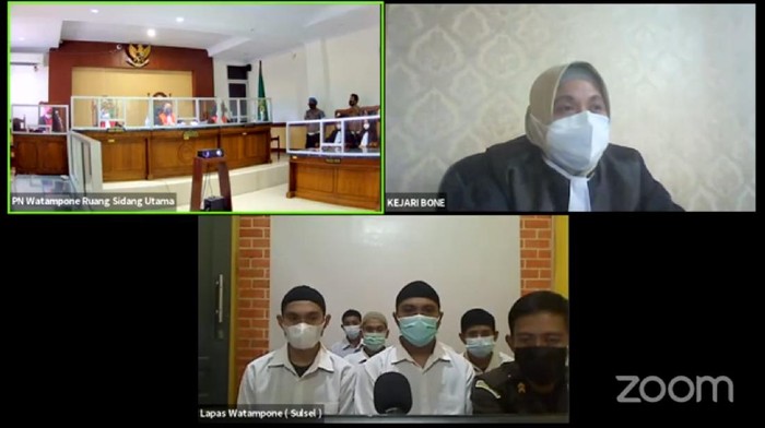 Sidang vonis kasus penganiayaan di kegiatan Diksar Mapala IAIN Bone