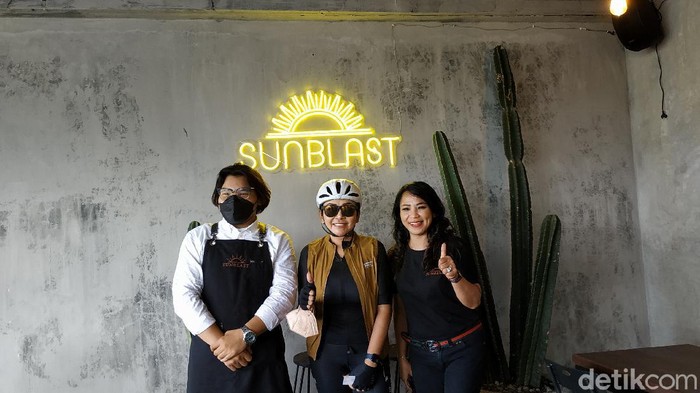 Sunblast Coffee Shop kini hadir di Denpasar, Bali. Kafe ini akan menerapkan protokol kesehatan yang ketat demi mencegah penularan COVID-19. (Sui Suadnyana/detikcom)