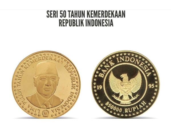 Buat yang Penasaran, Nih Deretan Uang Logam Berbahan Emas