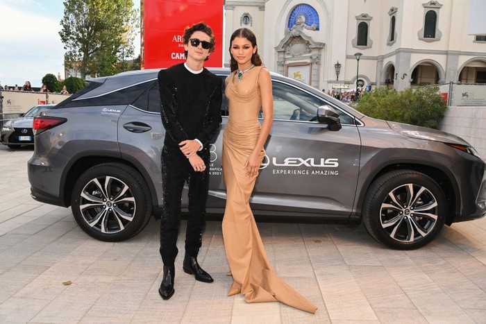 Zendaya VENICE, ITALY - SEPTEMBER 03: TimothΓ©e Chalamet and Zendaya arrive on the red carpet ahead of the