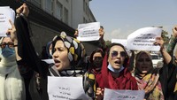 Demo ini terjadi di Kabul yang dikuasai Taliban pada Jumat (3/9/2021).