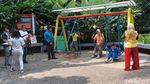 Meski Belum Dibuka, Taman di Kota Bandung Ramai Pengunjung