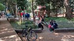 Meski Belum Dibuka, Taman di Kota Bandung Ramai Pengunjung