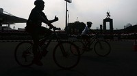 Pesepeda pun kini hanya bisa melintas di luar kawasan Jalan Jenderal Sudirman-MH Thamrin, Jakarta Pusat.