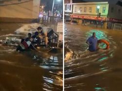 Potret Viral Ganasnya Banjir Bersejarah di Kota New York