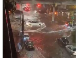 Potret Viral Ganasnya Banjir Bersejarah di Kota New York