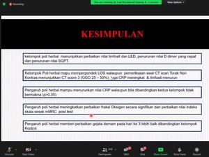 Manfaat Polyherbal untuk Pasien COVID-19 Dibahas di Kongres PDPI