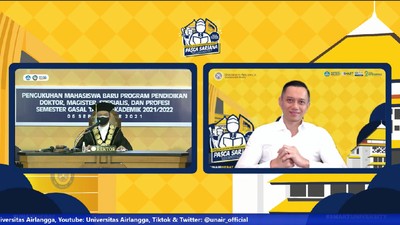 5 Potret AHY Jadi Mahasiswa Baru Program Doktor di Unair