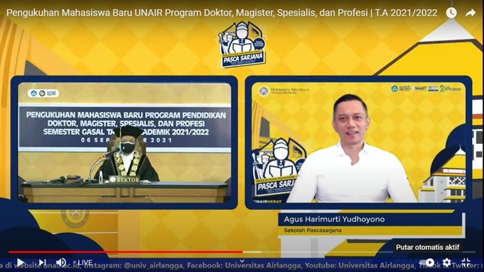 AHY doktor di Unair
