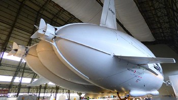Pada saat pembuatannya, pesawat ini adalah yang paling besar di dunia. Foto: Hybrid Air Vehicles