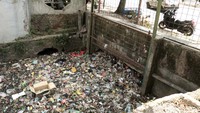 Pantauan detikcom, Senin (6/9/2021) sampah tersebut tersendat di bawah jembatan.