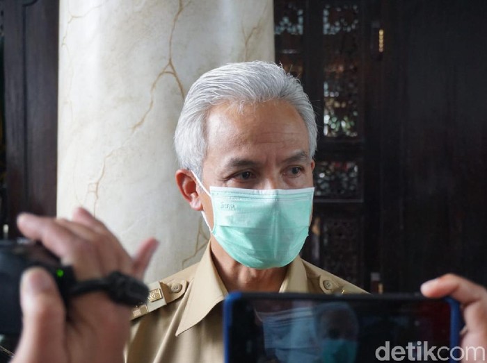 Gubernur Jateng Ganjar Pranowo di Banjarnegara, Senin (6/9/2021).