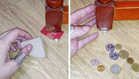 Ada kaki meja atau kursi yang pendek sebelah? Coba ganjal pakai koin, jangan pakai kertas atau kartu karena lama-lama akan turun. Foto: Dok. Brightside
