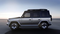Secara desain, Concept EQG ini membawa bahasa desain Mercy G-Class yang kental. Siluet mengotak yang khas Mercy G-Class masih dibawa oleh Mercy ke Concept EQG ini. Foto: Daimler AG/Mercedes-Benz AG - Global Commun