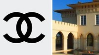Logo Chanel digambar khusus oleh Coco Chanel saat dia menginap di Chateau Cremat, kastil di Prancis. Salah satu legenda populer menganggap, huruf C pada Chanel itu terinspirasi bentuk dari lengkungan kubah kastil itu. Dan huruf CC yang terikat pada Chanel adalah untuk inisial Coco dan Castle. Foto: Via Brightside
