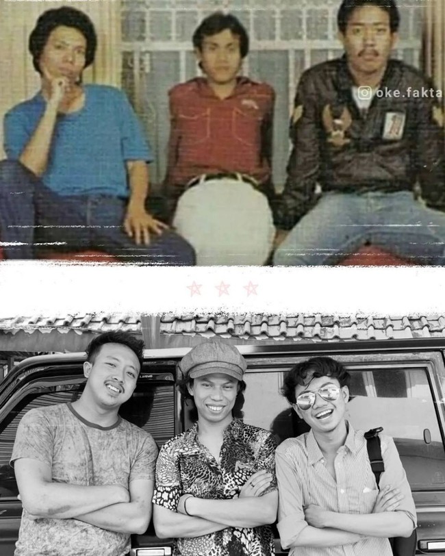 Terakhir ada Sepriadi yang saat ini telah memiliki 2 ribu pengikut di Instagram berkat kemiripannya dengan Dono Warkop DKI. Jika foto ketiganya disandingkan dengan bintang Warkop DKI seperti ini, apakah semakin terlihat mirip? Bagaimana menurutmu? Foto: Instagram