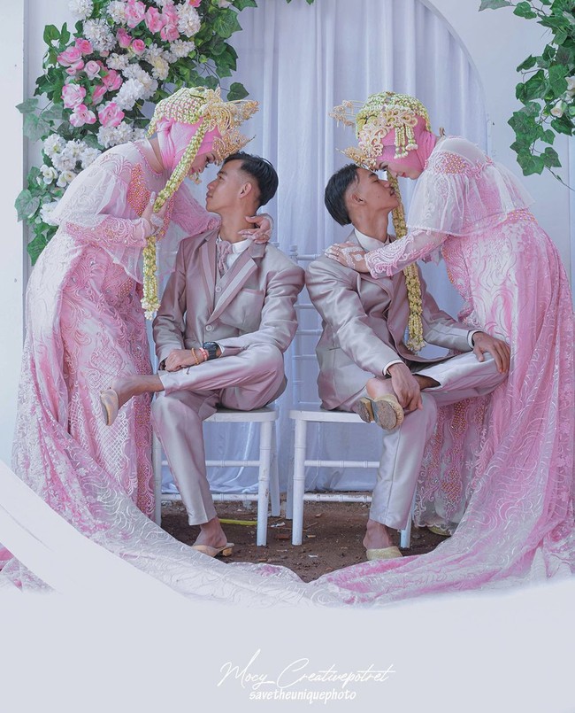 Setelah menikah kini Rina dan Rini tinggal berbeda kota. Rina dan suaminya Ellwandi tinggal di Sumedang, Jawa Barat. Sedangkan Rani dan Ellwanda berada di Tasikmalaya, Jawa Barat. Foto: Dok. Instagram @mocy_creativepotret.