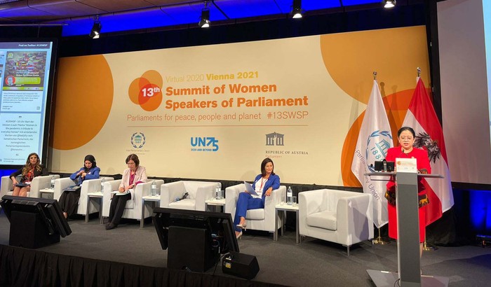 Ketua DPR RI Puan Maharani melakukan kunjungan kerja ke Wina, Austria. Puan menjadi salah satu panelis dalam 13th Summit of Women Speakers of Parliament.